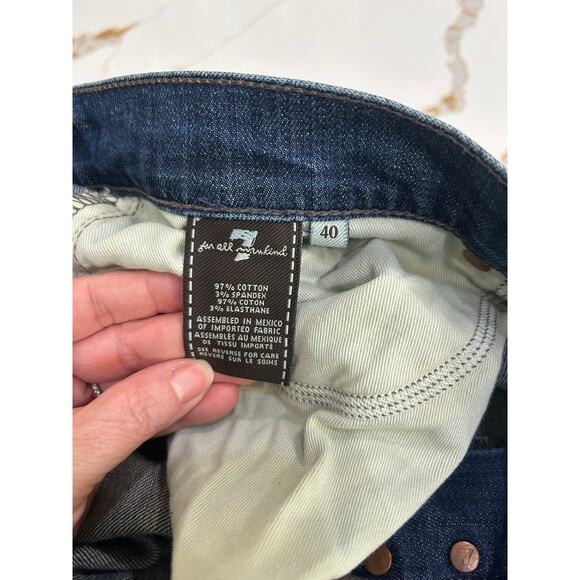 7 Seven For All Mankind Jeans Standard Womens SZ40 Denim Bootcut Stretch Premium - Picture 7 of 10